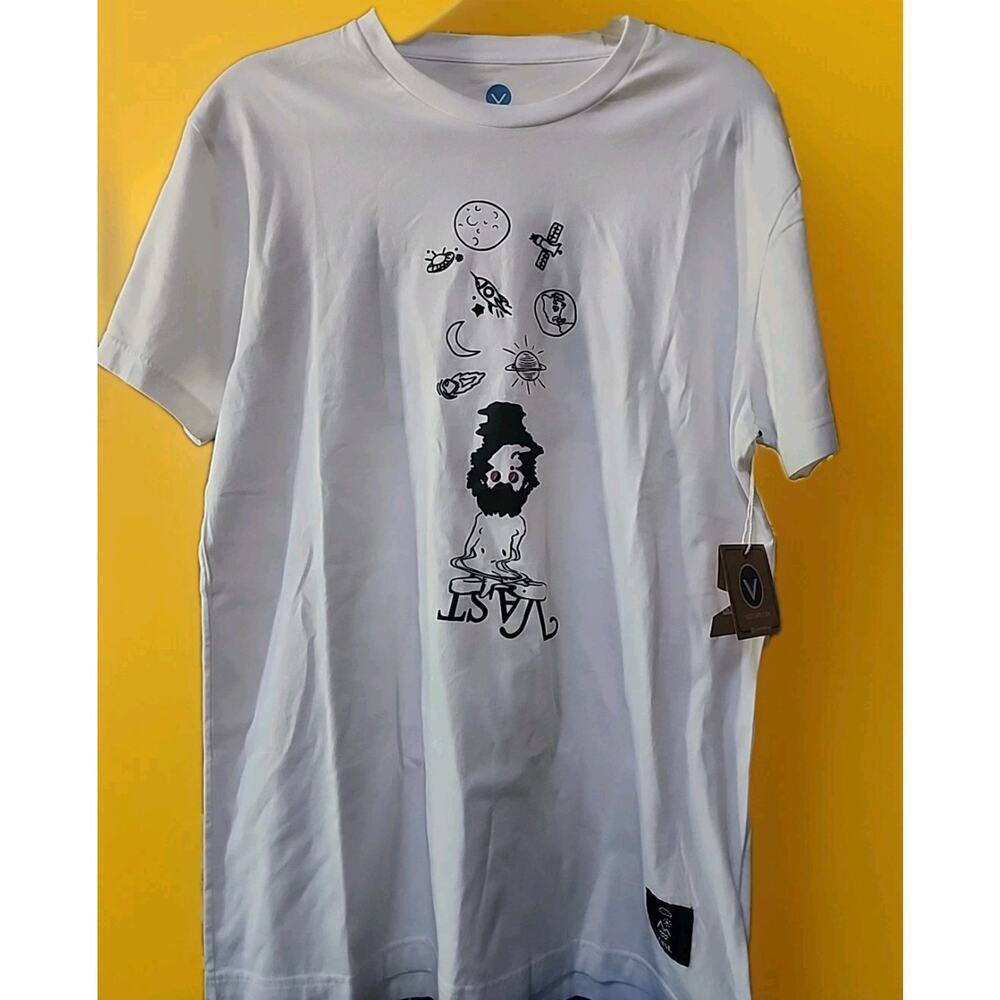 Vast Life‎ Medium Mens T-Shirt Surf Yogi Graphic Top NWT A130 Yoga Always Wins